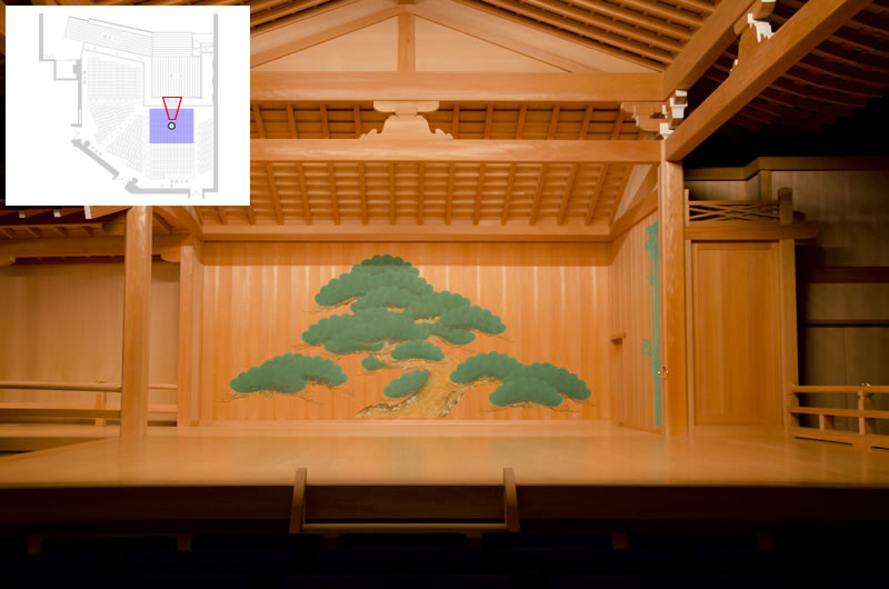 写真:A-1から舞台の眺め