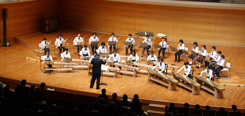 写真：ジュニア邦楽合奏団